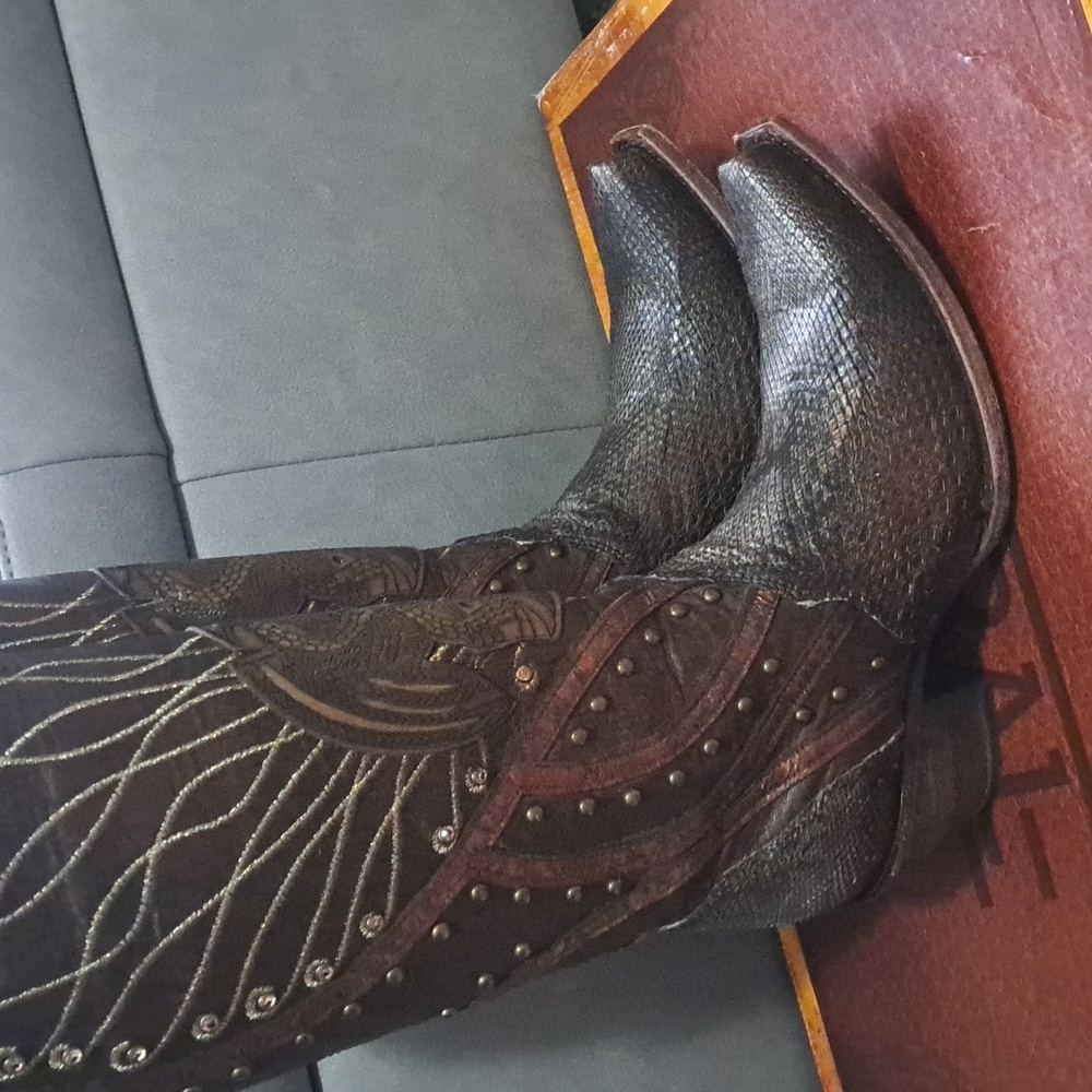 Cowboy boots Corral Brown Phython Women Western Boots